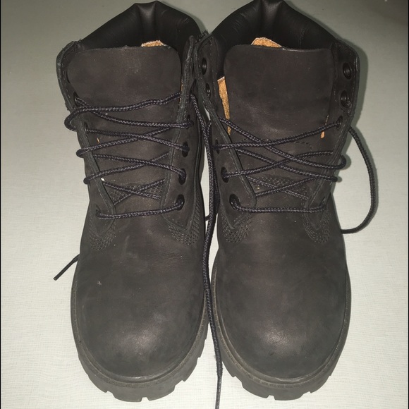 Boy's Black Timberland Boots