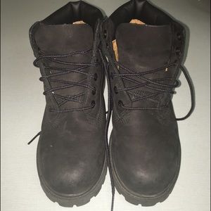 Boy's Black Timberland Boots