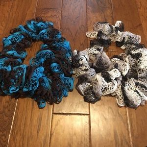 Crocheted scarves