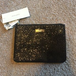 Elegant Kate spade glitter pouch