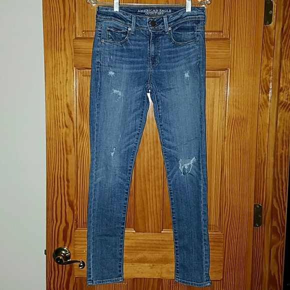 Distressed American Eagle Jeans