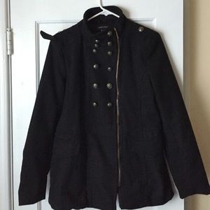 Black pea coat