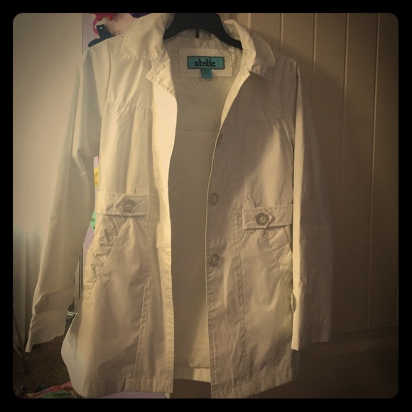 GIRLS WHITE RAINCOAT