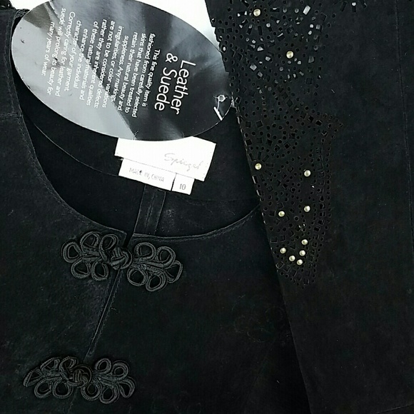 Laser Cut Suede Jacket - Picture 4 of 4