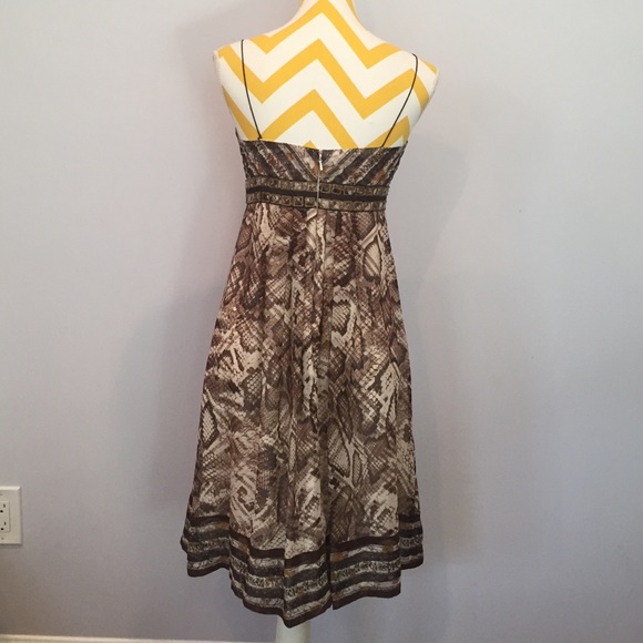 Snake Print Silk Babydoll - Picture 3 of 4