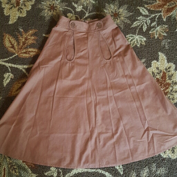 High waisted A-line skirt