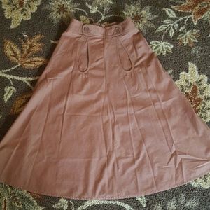 High waisted A-line skirt