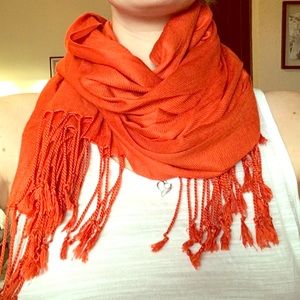 Wonderful burnt orange scarf