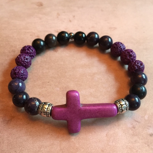 Aromatherapy Cross Bracelet