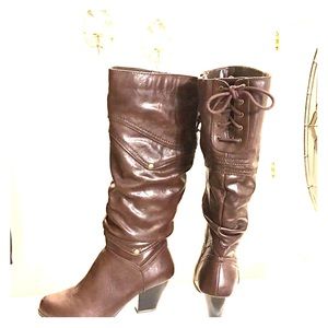 Brown boots - Fits Wide calf Sz 7.5