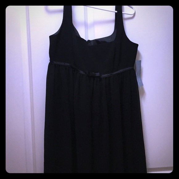 Black baby doll style dress.