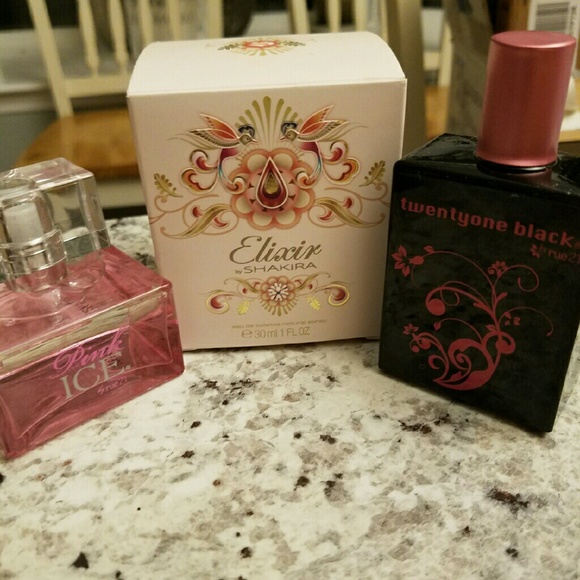 Pink Ice & 21Black by Rue21 and Elixir by Shakira