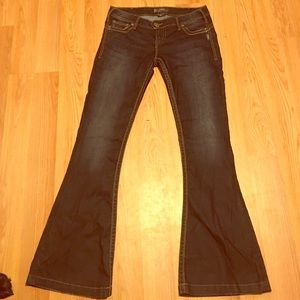 Silver Flare Jeans
