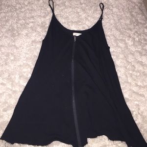 Black Tank Top with Zipper