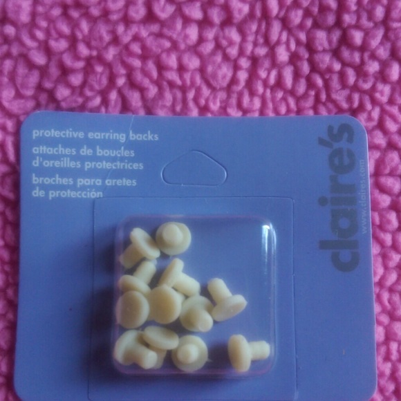 Claire's Protective Earring Backs. Nude in Color.