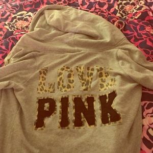 Victoria's Secret Love Pink zip up hoodie!