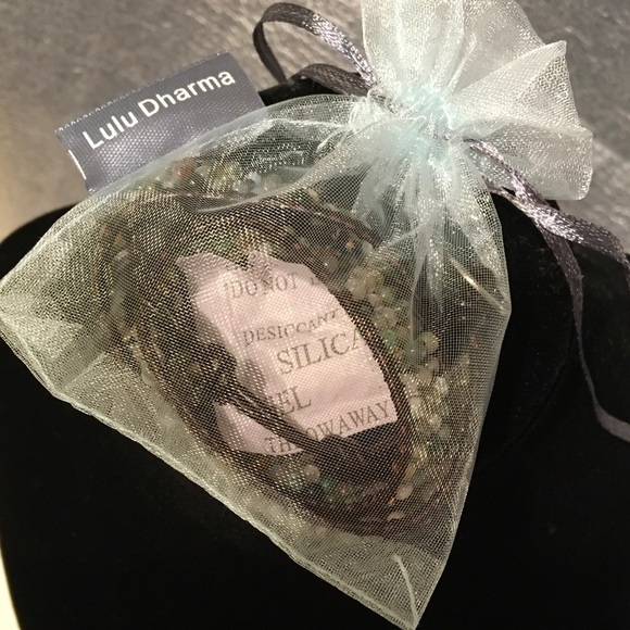 Indian agate double wrap bracelet - Picture 3 of 4