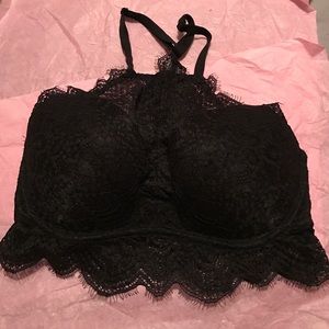 Pink Eyelash Lace Bralette