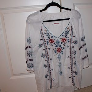 Johnny Was Scoop V-Neck Tunic