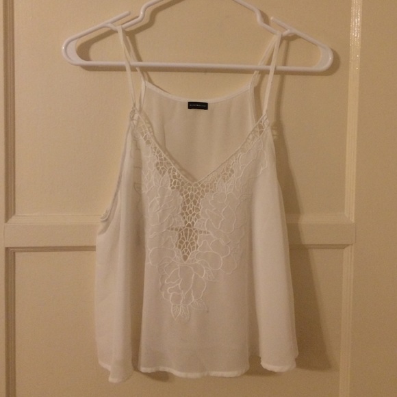 Brandy Melville silky cut out top