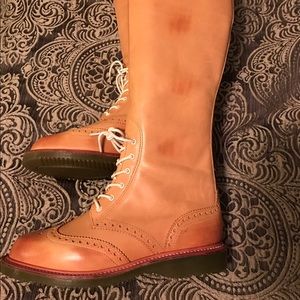 Tan Dr. Martens Oxford Toe Boots Size 6 US / 37 EU