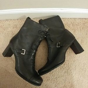 Black Leather Naturalizer Boots