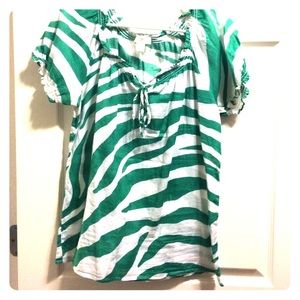 Loft green and white