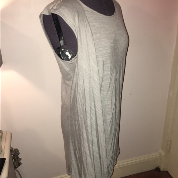 NWOT WHBM Asymmetrical Light Grey Dress