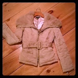 Bebe rabbit fur coat
