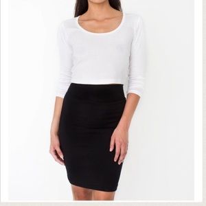 American Apparel Pencil Skirt- black
