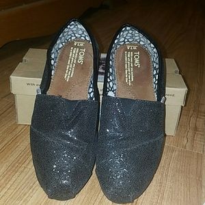 TOMS Black Glitter