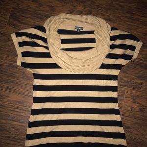 Scoop neck sweater shirt