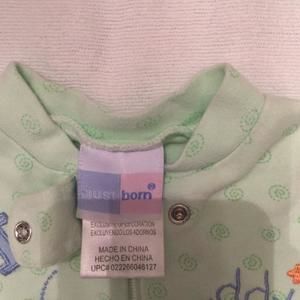 Just Born footed sleeper