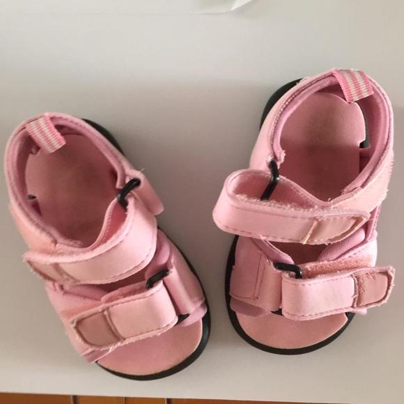 Pink Sandals with Velcro straps