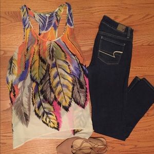 Feather Tank Top
