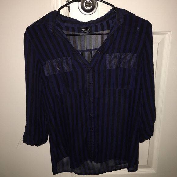 Rue 21 Navy Blouse