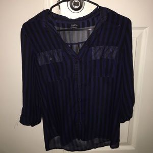 Rue 21 Navy Blouse