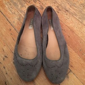 Soft suede flats