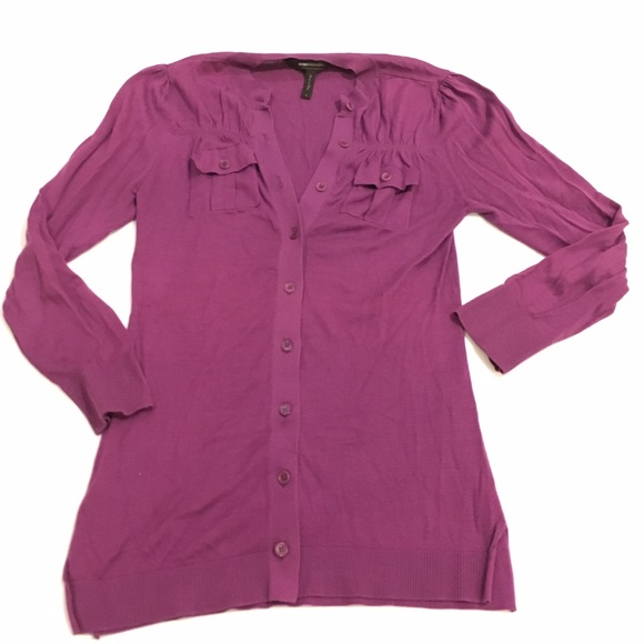 BCBG silk cardigan