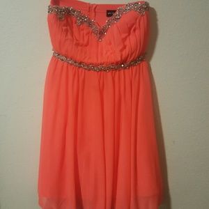 Coral Homecoming Dress