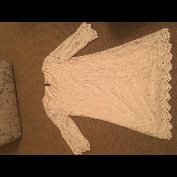 Angelic lace dress-knee length and delicate