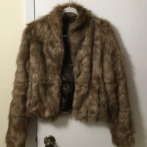 Abercrombie & Fitch Faux Fur Jacket