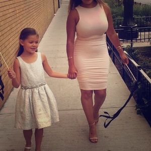 Light Pink Knee high Dress