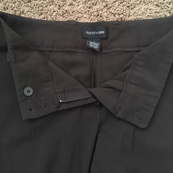 Focus 2000 Low Rise Dark Brown Dress Pants - 4 - Picture 7 of 8