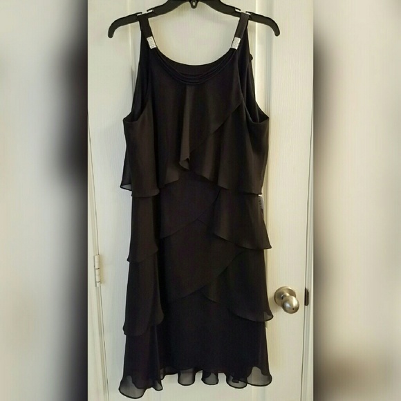 S.L. Fashions Black Dress