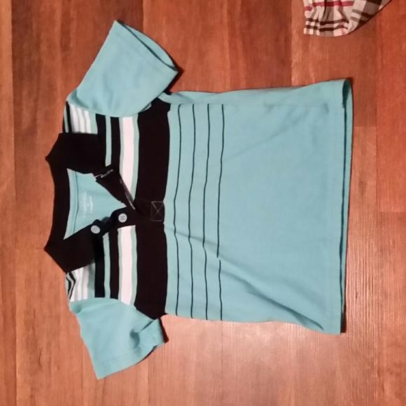 two short sleeve collared shirts