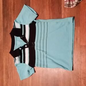 two short sleeve collared shirts