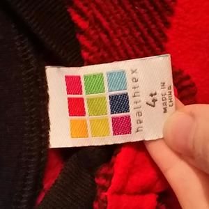 Healthtex plaid fleece footed pajamas