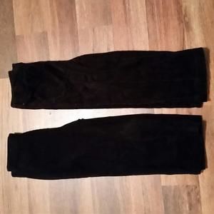 2 pr black velvet pants