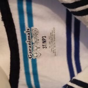 Garanimals blue and white striped shirt